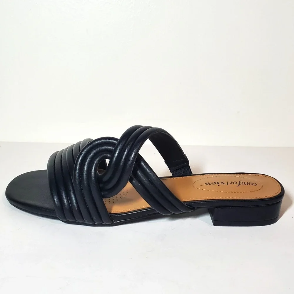 Comfortview Alona Mule Women's‎ Sandal Black US 8.5W/#09261